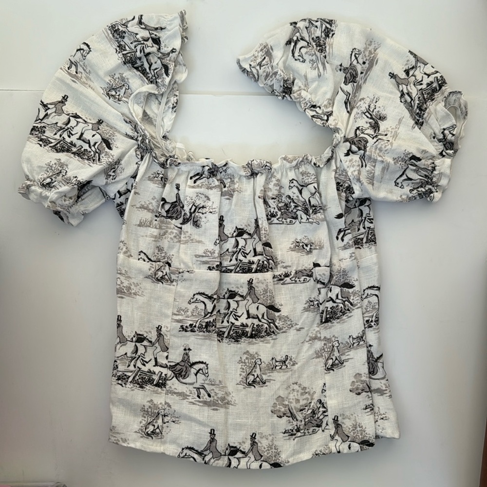Reformation Horse top worn 1x Like New Sz 4 / Small